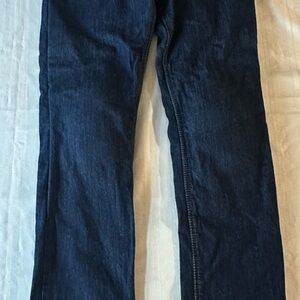 Iron Workers Jeans Mens Size 10 Blue Denim Straight Leg Knee Pad